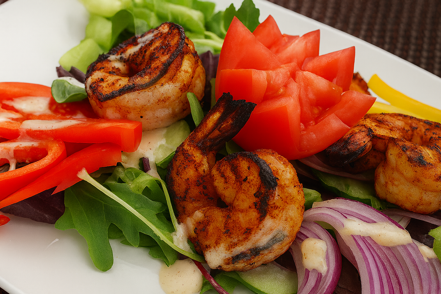 Grilled Tiger Shrimp Salad (FB)