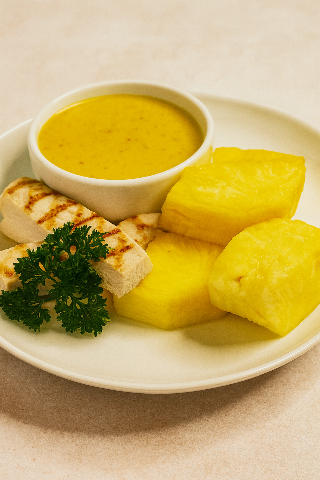 Chicken with Chipotle Mustard and Pineapple