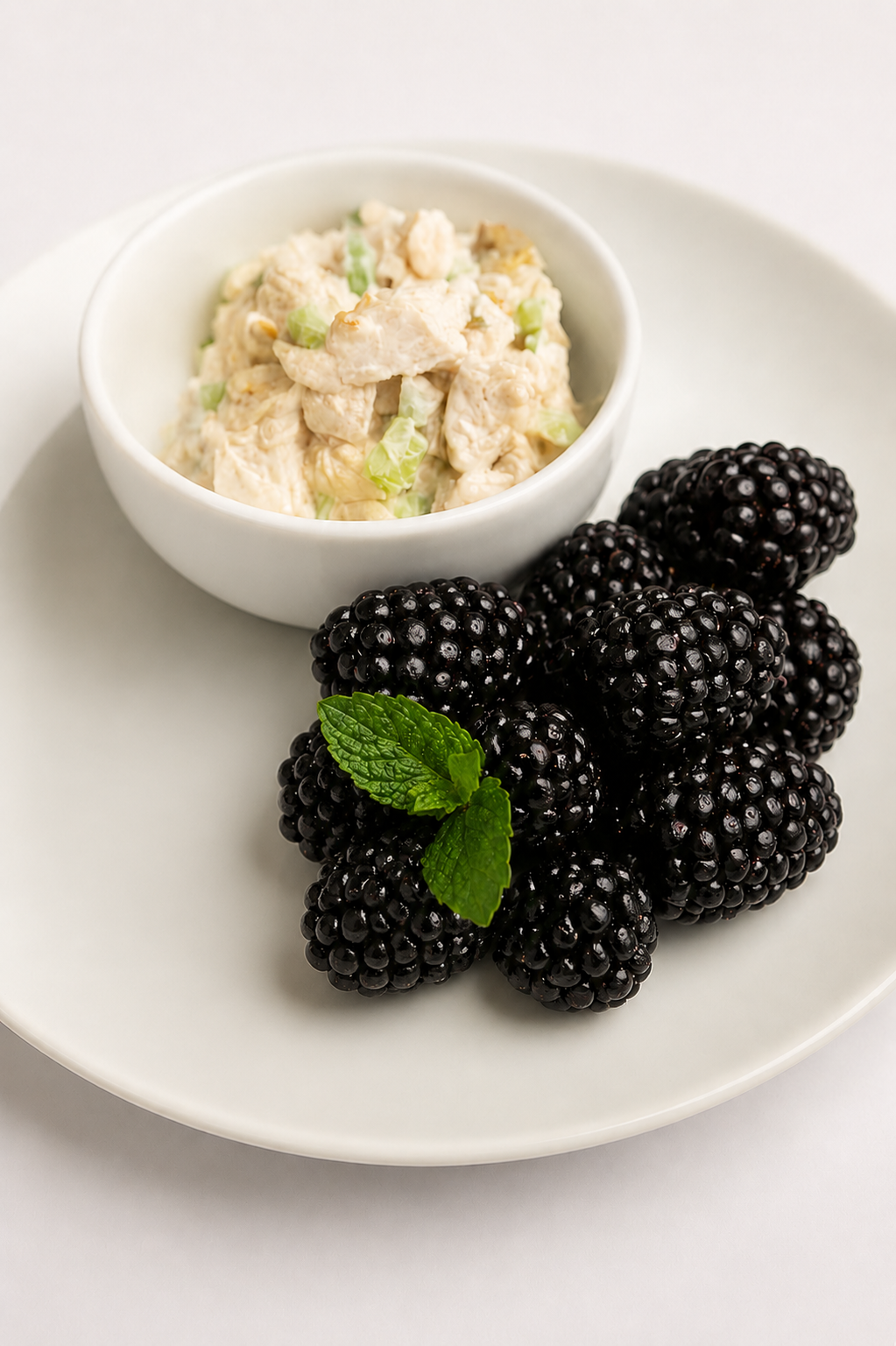 Chicken Salad with Blackberries