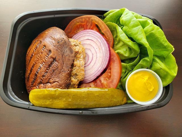 Portobello Mushroom Turkey Burger (FB)