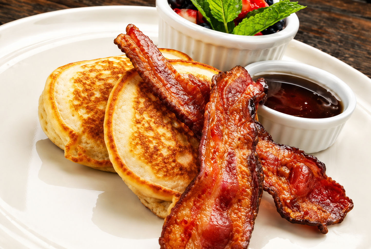 Paleo Pancakes with Bacon