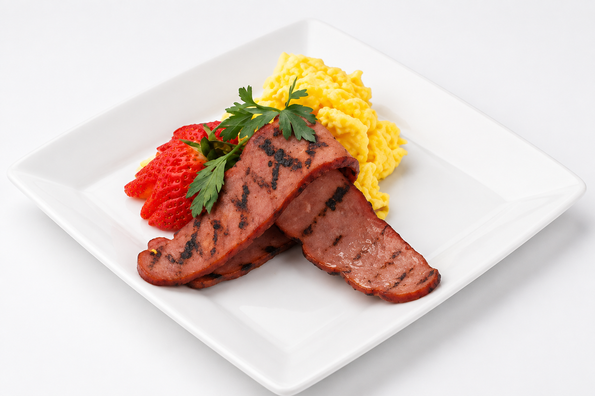 Scrambled Eggs with Turkey Bacon
