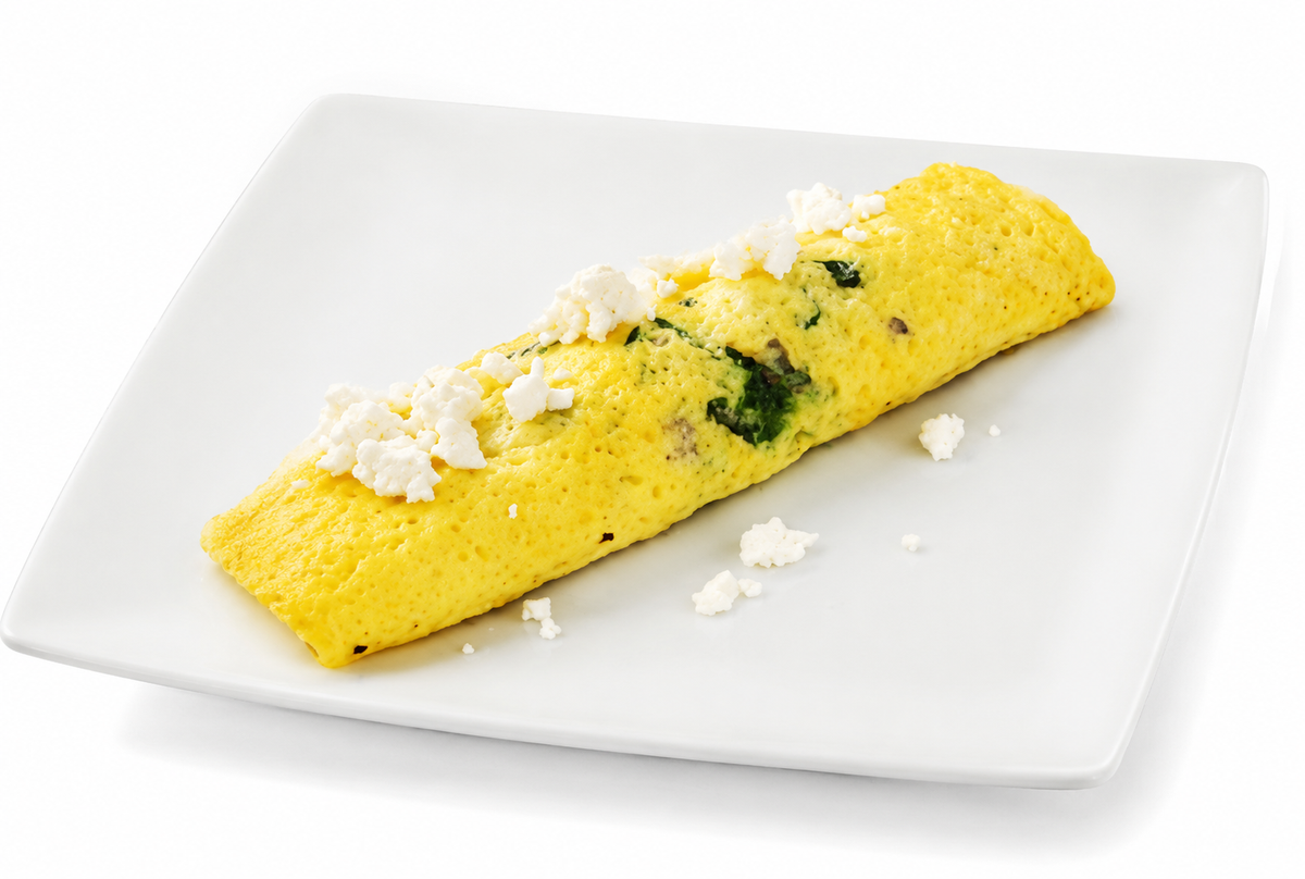 Spinach and Feta Omelet