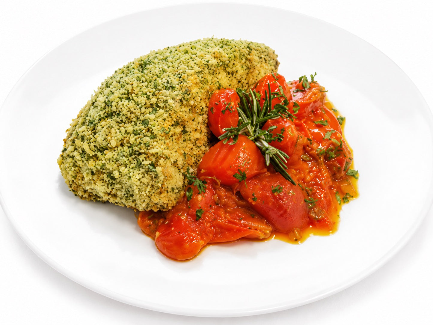 Herb Crusted Salmon with Tomato Compote (SIG)