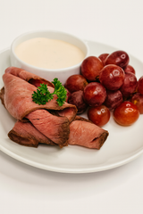 Roast Beef with Chipotle Ranch and Grapes