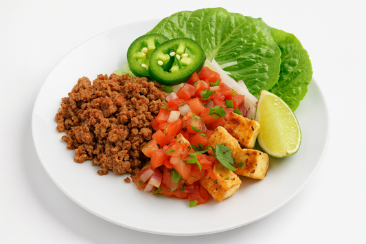 Vegetarian Soy Steak Lettuce Wraps (FB)