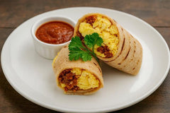 Breakfast Burrito with Chicken Sausage