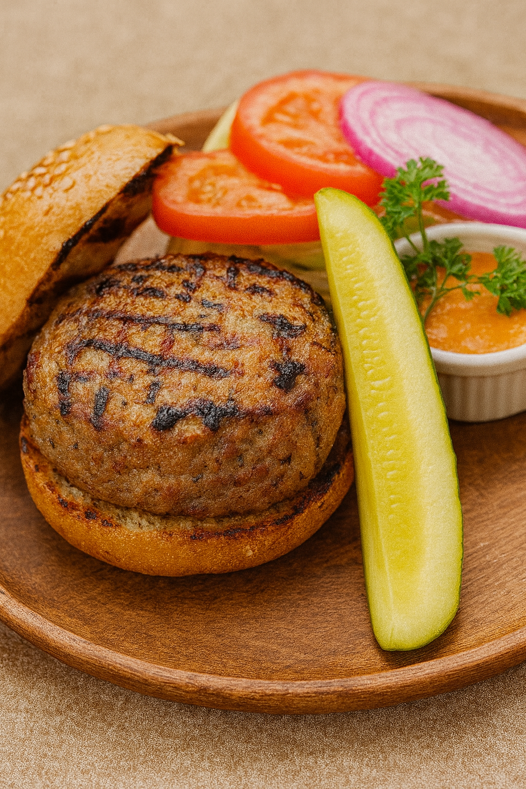Grilled Gouda Turkey Burgers (FD)