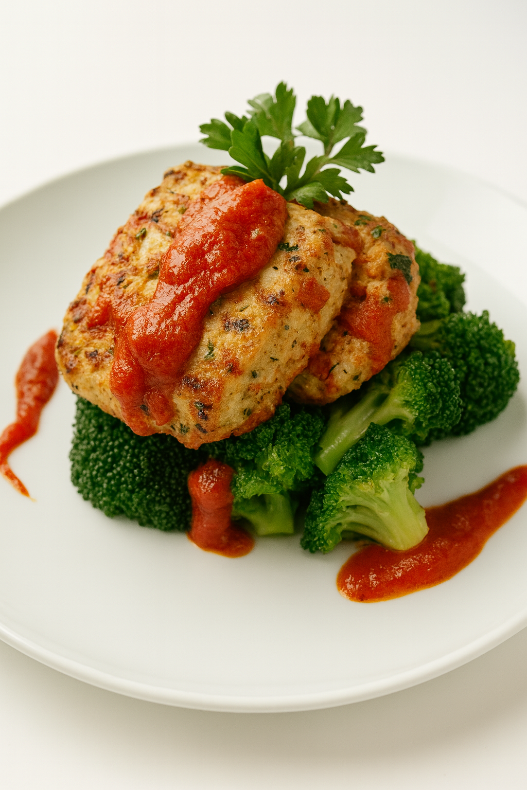 Vegetarian Romesco Soy Chicken Patties
