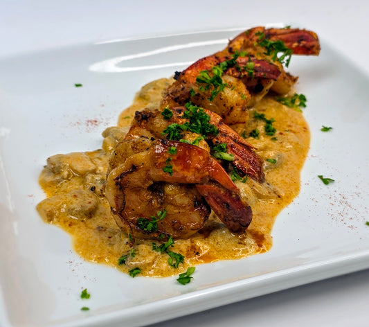 Cajun Tiger Shrimp with Creamy Mushroom Sauce (FF)