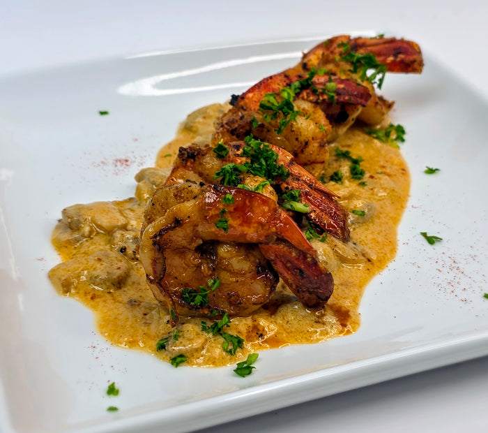 Cajun Tiger Shrimp with Creamy Mushroom Sauce (FD)