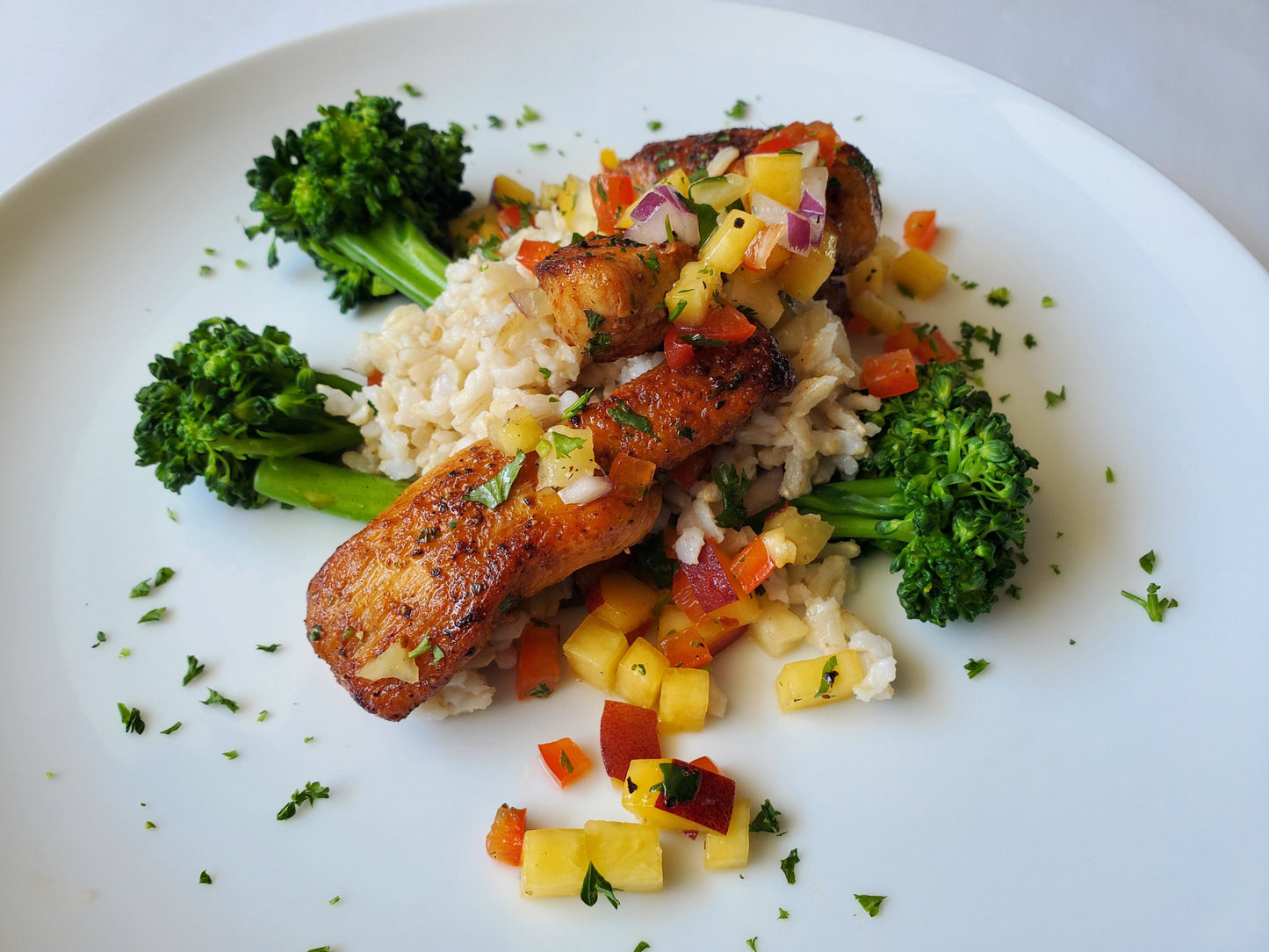 Cilantro Lime Chicken w/ Peach Salsa (FD)