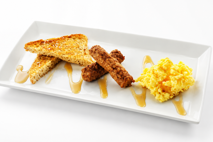 French Toast and Scrambled Eggs