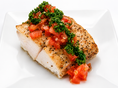 Grilled Bruschetta Sea Bass (FD)