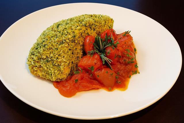 Herb Crusted Salmon with Tomato Compote (FF)