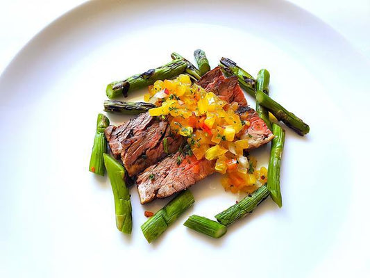 Pan Seared Steak with Tomato Chutney