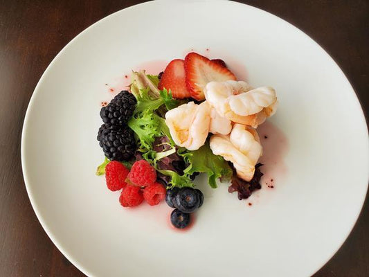 Poached Shrimp and Berry Salad (FB)