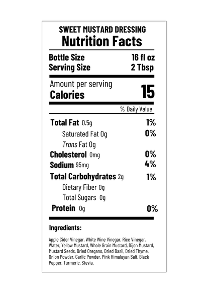 Sweet Mustard Dressing