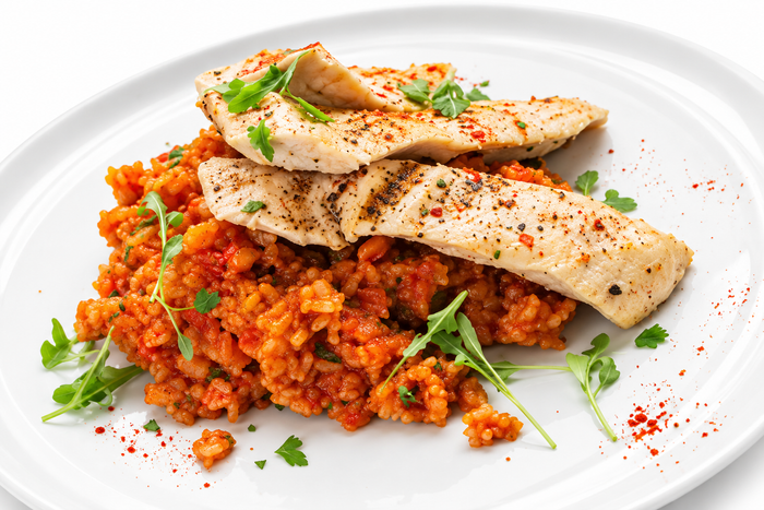 Paleo Latin Chicken with Cauliflower Rice
