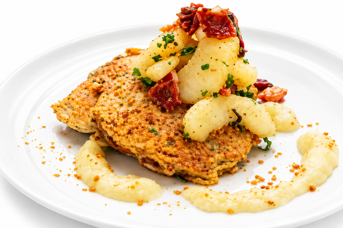 Paleo Yam Hash Brown with Cinnamon Apple Stew (SIG)