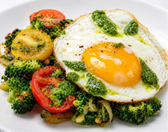 Pesto Broccoli Breakfast