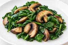 Sauteed Spinach and Mushrooms