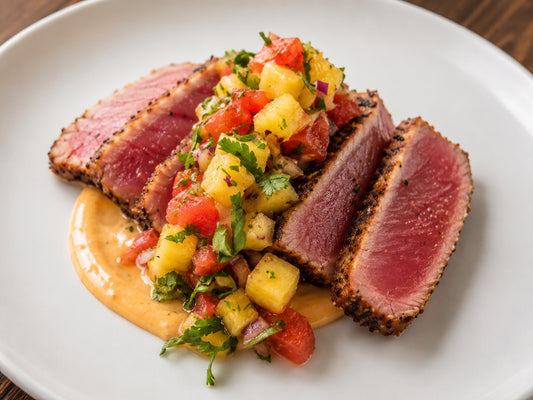Blackened Tuna with Pineapple Salsa (IF)