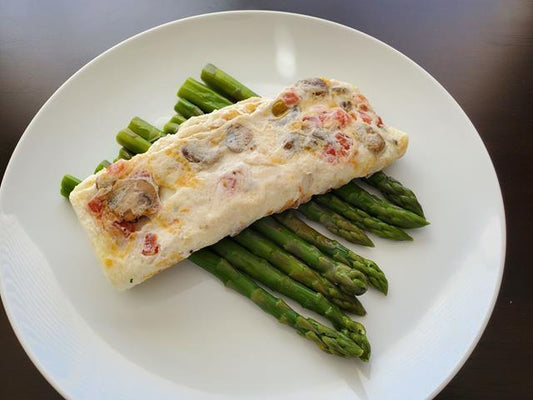 Mushroom and Tomato Omelet